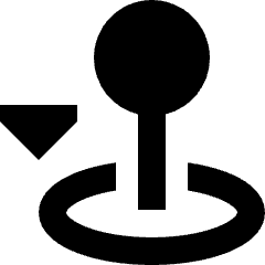 Arcade Stick Move Down Icon from Sharp Remix Set