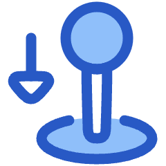 Arcade Stick Move Down Icon from Plump Duo Set