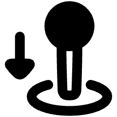 Arcade Stick Move Down Icon from Plump Remix Set
