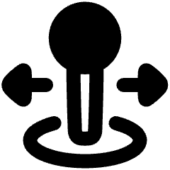 Arcade Stick Move Horizontal Icon from Plump Remix Set