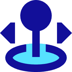 Arcade Stick Move Horizontal Icon from Sharp Pop Set