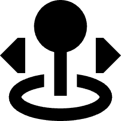 Arcade Stick Move Horizontal Icon from Sharp Remix Set