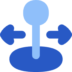 Arcade Stick Move Horizontal Icon from Flex Flat Set