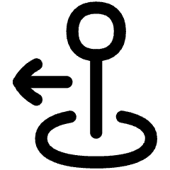 Arcade Stick Move Left Icon from Flex Line Set