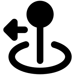 Arcade Stick Move Left Icon from Core Remix Set