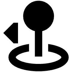 Arcade Stick Move Left Icon from Sharp Remix Set