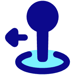 Arcade Stick Move Left Icon from Plump Pop Set