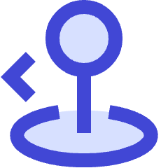Arcade Stick Move Left Icon from Sharp Duo Set