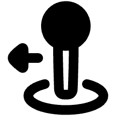 Arcade Stick Move Left Icon from Plump Remix Set