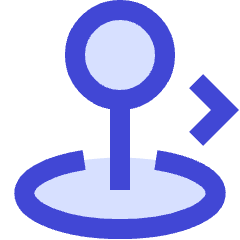 Arcade Stick Move Right Icon from Sharp Duo Set