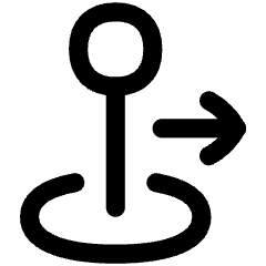 Arcade Stick Move Right Icon from Flex Line Set