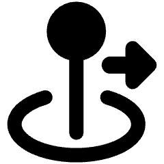 Arcade Stick Move Right Icon from Core Remix Set