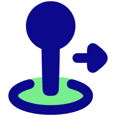 Arcade Stick Move Right Icon from Plump Pop Set
