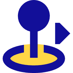 Arcade Stick Move Right Icon from Sharp Pop Set