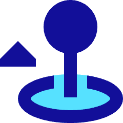 Arcade Stick Move Up Icon from Sharp Pop Set