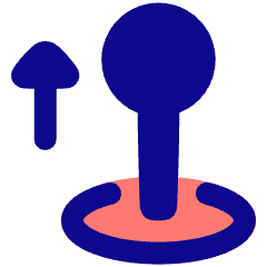 Arcade Stick Move Up Icon from Plump Pop Set