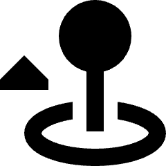 Arcade Stick Move Up Icon from Sharp Remix Set