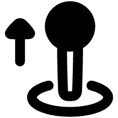 Arcade Stick Move Up Icon from Plump Remix Set