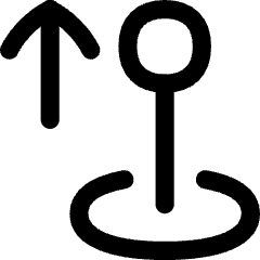 Arcade Stick Move Up Icon from Flex Line Set