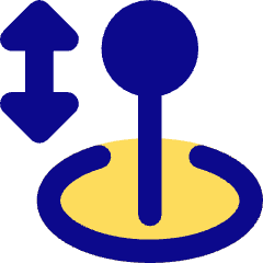 Arcade Stick Move Vertical Icon from Core Pop Set