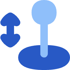 Arcade Stick Move Vertical Icon from Flex Flat Set