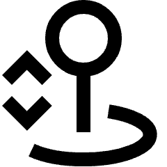 Arcade Stick Move Vertical Icon from Sharp Line Set