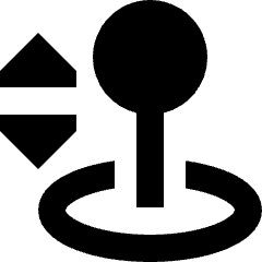 Arcade Stick Move Vertical Icon from Sharp Remix Set