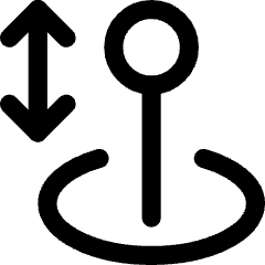 Arcade Stick Move Vertical Icon from Core Line Set