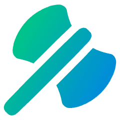 Axe Icon from Plump Gradient Set