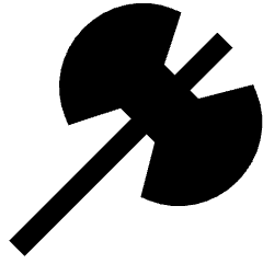 Axe Icon from Sharp Solid Set