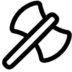 Axe Icon from Plump Line Set