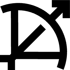 Bow Icon from Sharp Solid Set