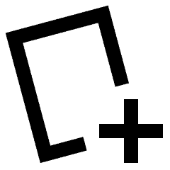 Card Add Icon from Sharp Line Set