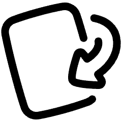 Card Flip Icon from Plump Line Set