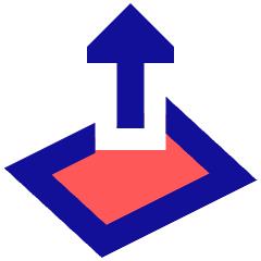 Card Lift Icon from Sharp Pop Set