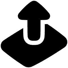 Card Lift Icon from Plump Solid Set