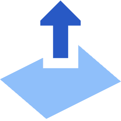 Card Lift Icon from Sharp Flat Set