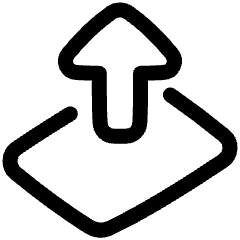 Card Lift Icon from Plump Line Set