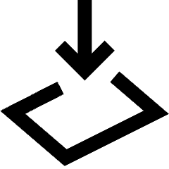 Card Place Icon from Sharp Line Set