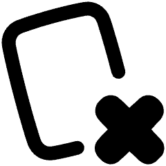 Card Remove Cross Icon from Plump Remix Set