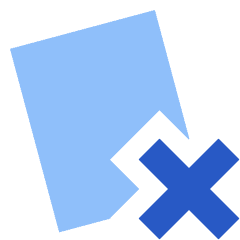 Card Remove Cross Icon from Sharp Flat Set