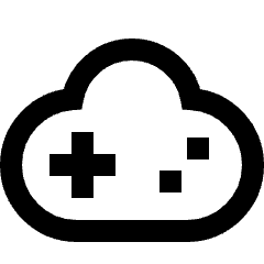 Cloud Gaming 1 Icon from Sharp Line Set