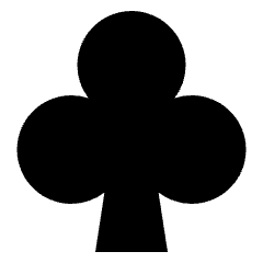 Clubs Symbol Icon from Sharp Solid Set