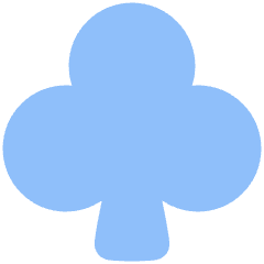 Clubs Symbol Icon from Plump Flat Set