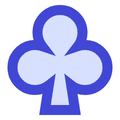 Clubs Symbol Icon from Sharp Duo Set