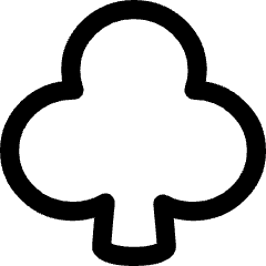 Clubs Symbol Icon from Flex Line Set