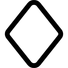 Diamonds Symbol Icon from Core Line Set