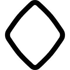 Diamonds Symbol Icon from Flex Line Set