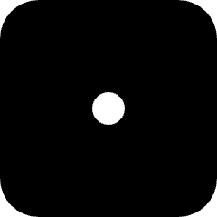 Dice 1 Icon from Micro Solid Set