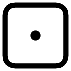 Dice 1 Icon from Core Line Set